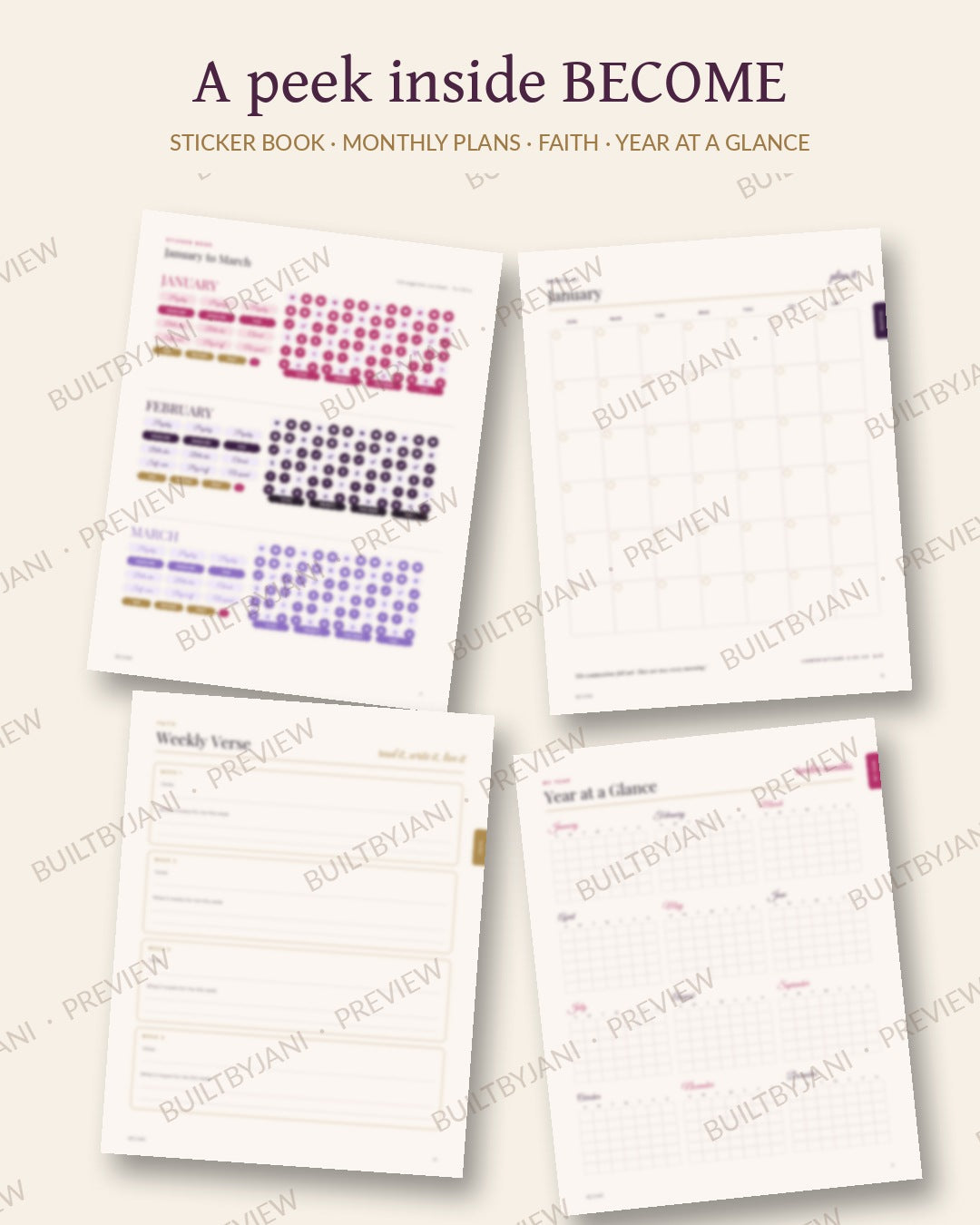 A peek inside the BECOME Binder