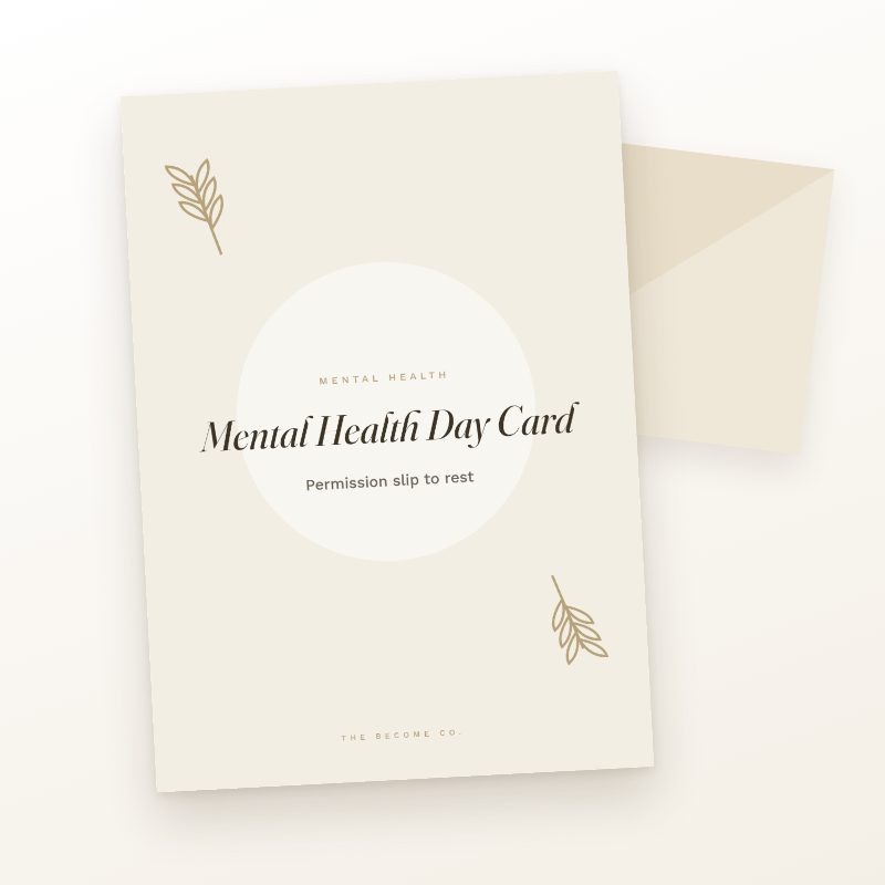 Mental Health Day Card