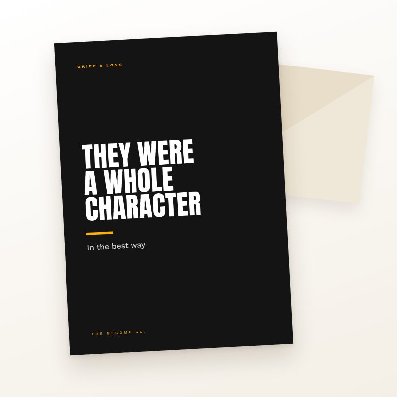 They Were a Whole Character