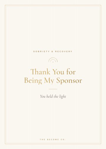 Thank You for Being My Sponsor detail