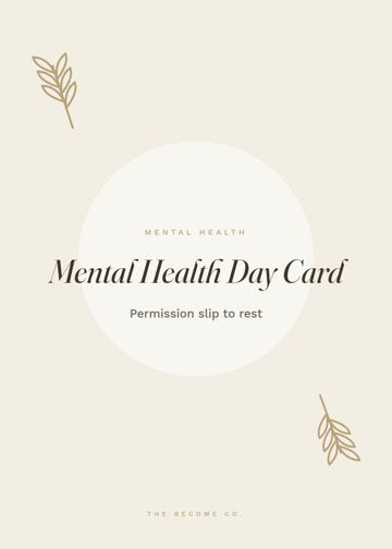 Mental Health Day Card detail