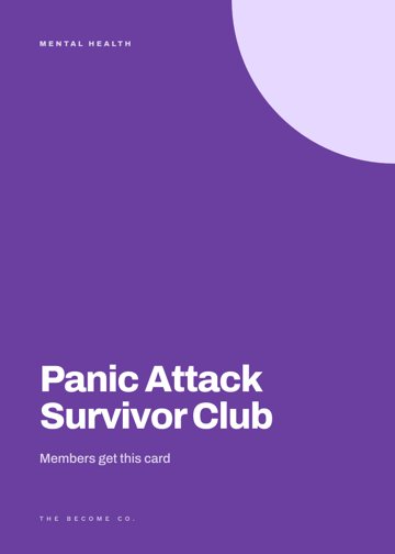 Panic Attack Survivor Club detail