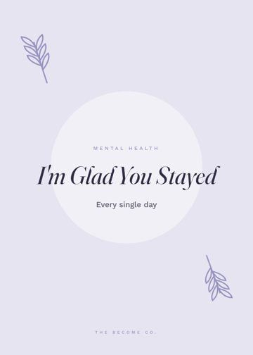 I'm Glad You Stayed detail