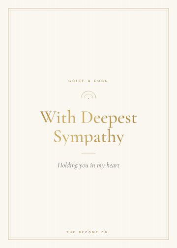 With Deepest Sympathy detail