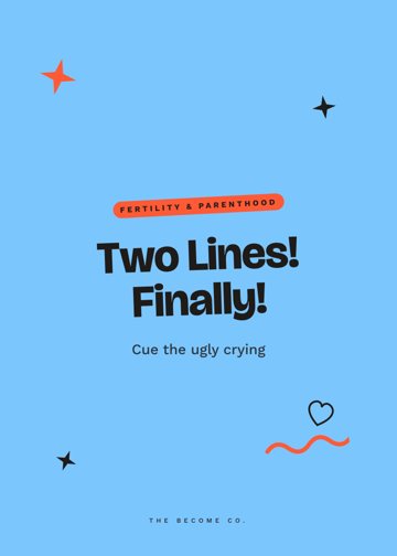 Two Lines! Finally! detail