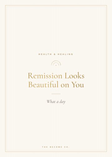 Remission Looks Beautiful on You detail