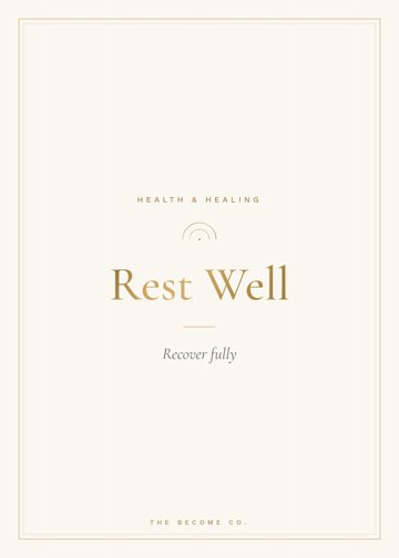 Rest Well detail
