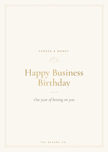 Happy Business Birthday detail