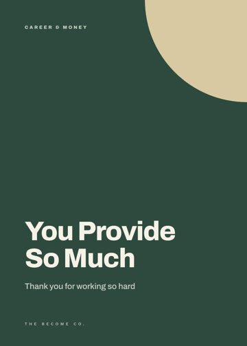 You Provide So Much detail