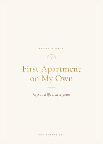 First Apartment on My Own detail