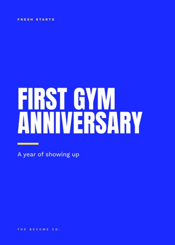 First Gym Anniversary detail