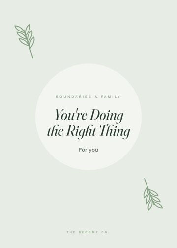 You're Doing the Right Thing detail