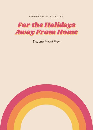For the Holidays Away From Home detail
