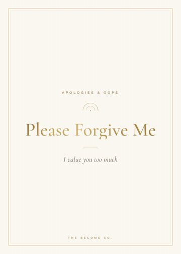 Please Forgive Me detail