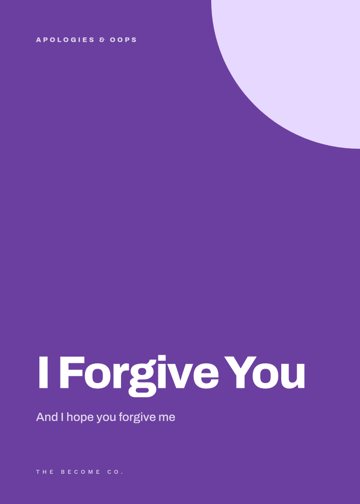 I Forgive You detail
