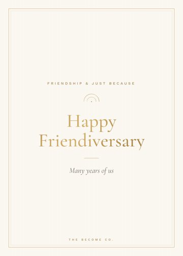 Happy Friendiversary detail