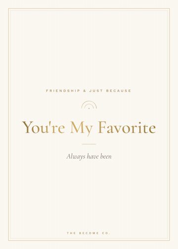 You're My Favorite detail