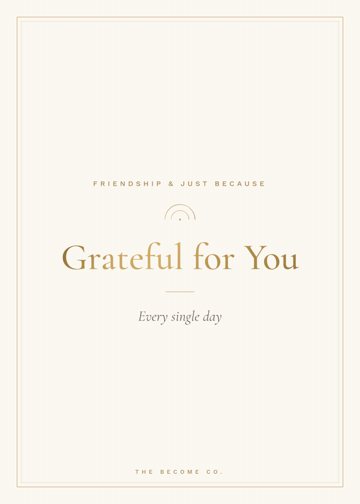 Grateful for You detail