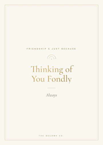 Thinking of You Fondly detail
