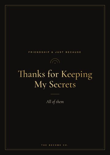 Thanks for Keeping My Secrets detail