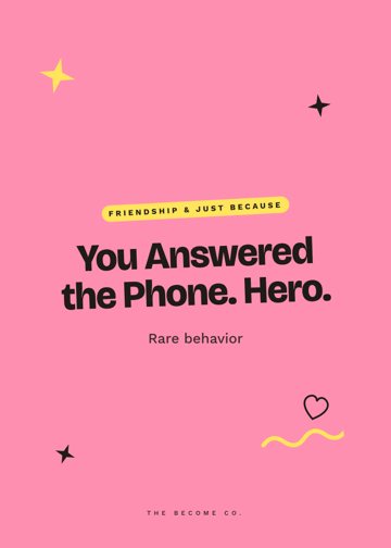 You Answered the Phone. Hero. detail
