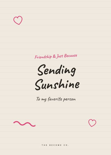 Sending Sunshine detail