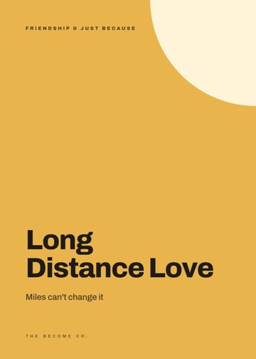 Long Distance Love detail