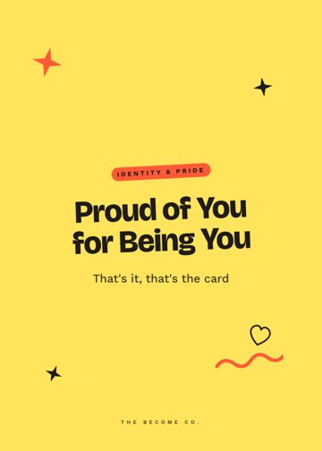 Proud of You for Being You detail