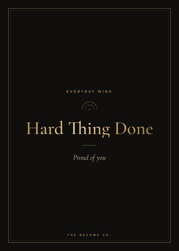 Hard Thing Done detail