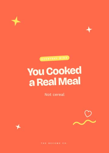 You Cooked a Real Meal detail
