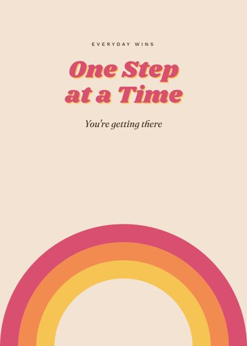 One Step at a Time detail