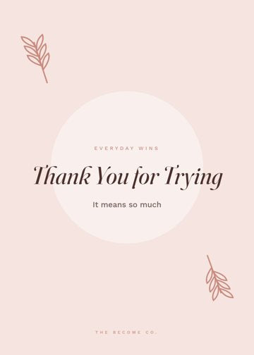 Thank You for Trying detail