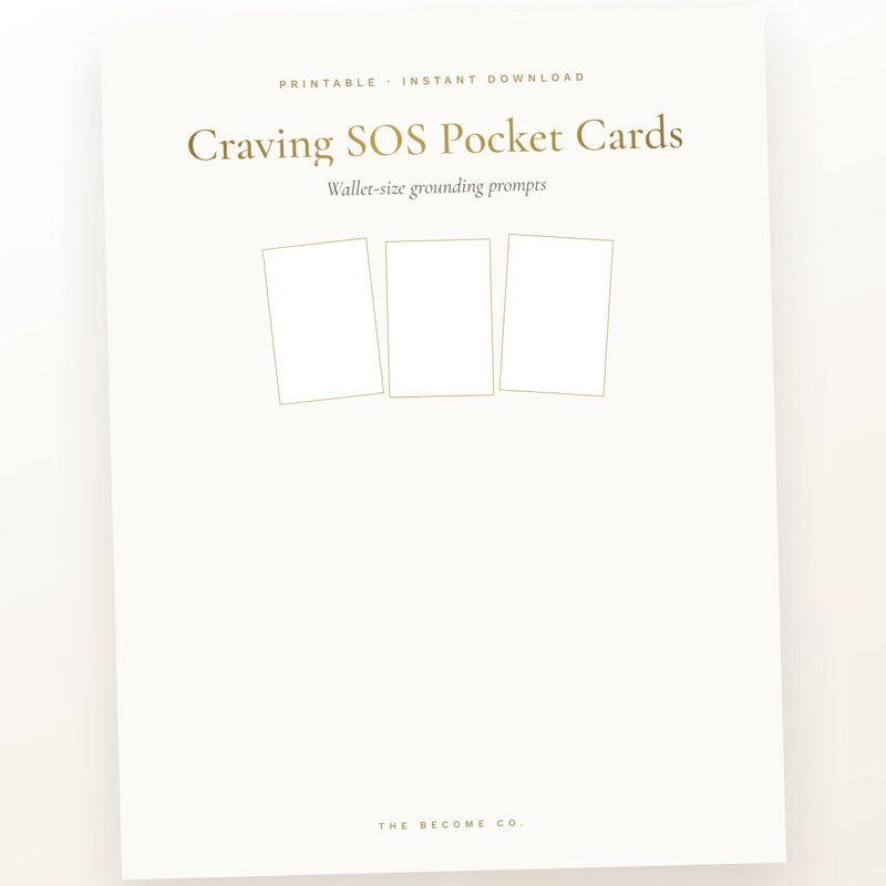 Craving SOS Pocket Cards