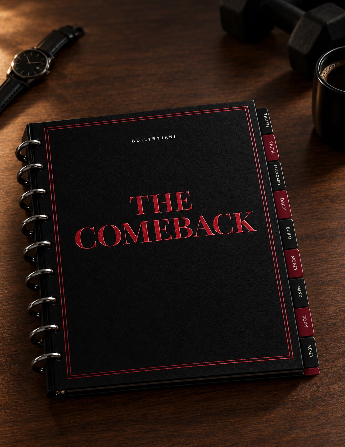 THE COMEBACK Binder with named tabs