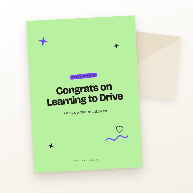 Congrats on Learning to Drive