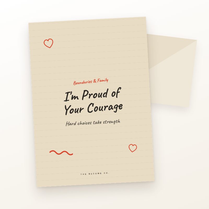 I'm Proud of Your Courage