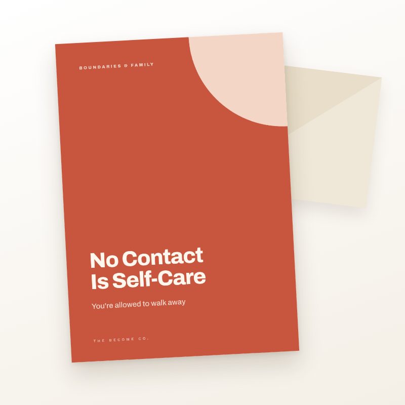 No Contact Is Self-Care