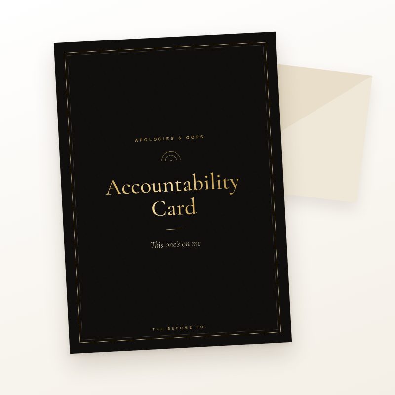Accountability Card