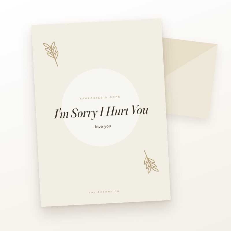 I'm Sorry I Hurt You