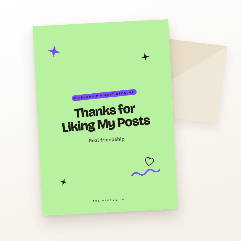 Thanks for Liking My Posts