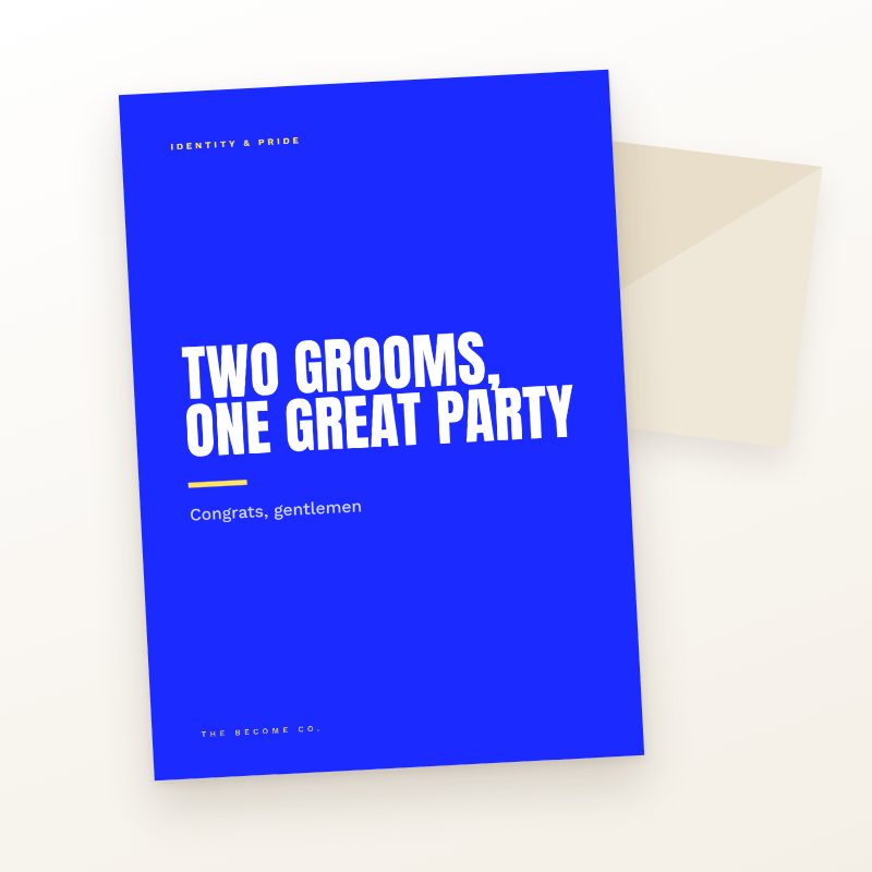 Two Grooms, One Great Party