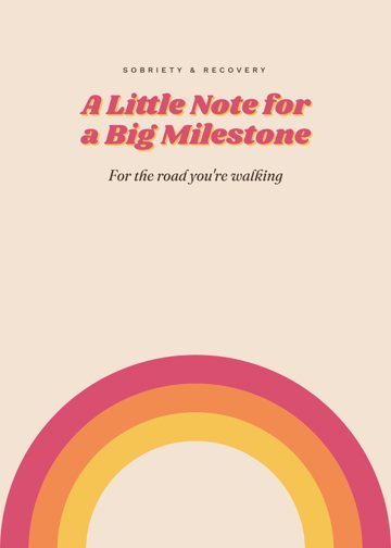 A Little Note for a Big Milestone detail