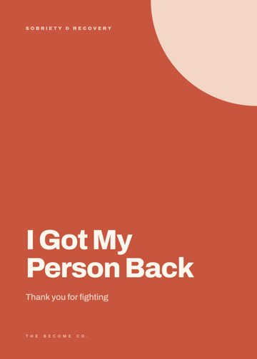 I Got My Person Back detail