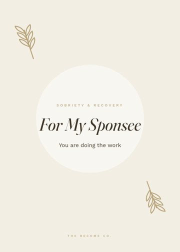 For My Sponsee detail