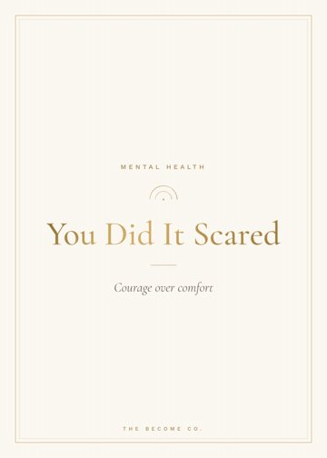 You Did It Scared detail
