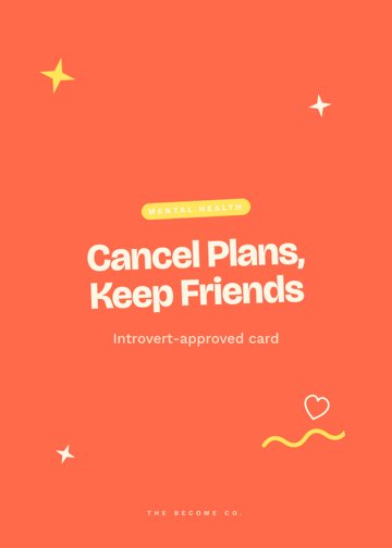 Cancel Plans, Keep Friends detail