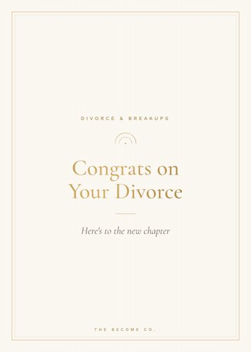 Congrats on Your Divorce detail