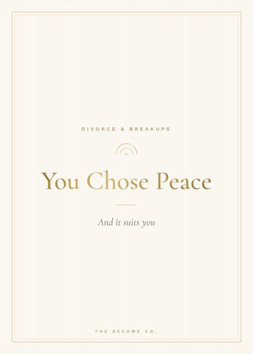 You Chose Peace detail
