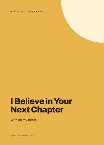 I Believe in Your Next Chapter detail