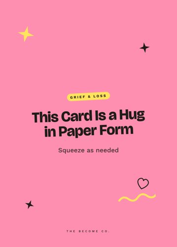 This Card Is a Hug in Paper Form detail